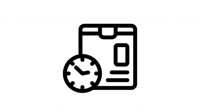 lead time minimalist line animation