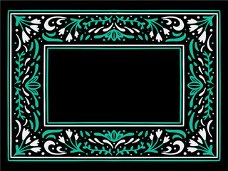 Obraz premium floral vector image template pattern seamless texture flowers sunflowers border