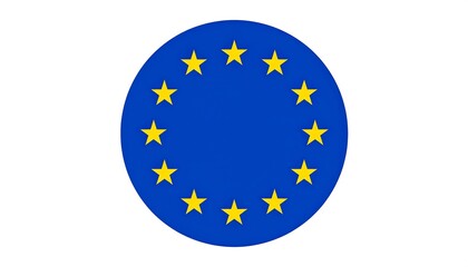 Circular European Union flag