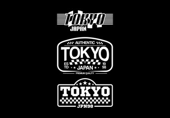Fototapeta premium Authentic Tokyo urban streetwear design featuring bold, gritty typography inspired by the vibrant streets of Tokyo Perfect for t-shirts, hoodies, posters, and lifestyle merchandise