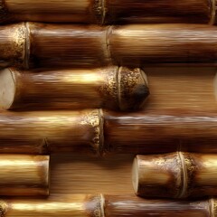 Natural Bamboo Floor Texture Top View for Seamless Design Projects
