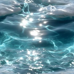 Gentle Water Surface Texture with Glimmering Light Reflection