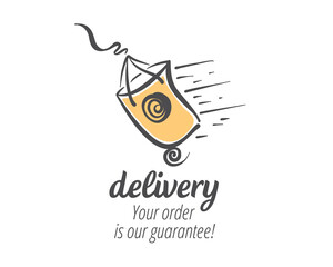 An Icon Representing Fast Delivery Service Featuring a Package in Motion for Engagement