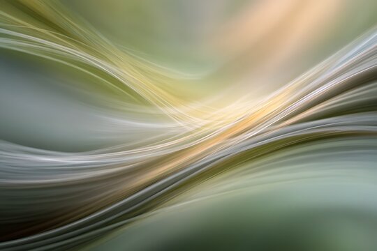 "gentle stream of consciousness, flowing lines like wind or water, centered abstract composition, soft transitions, modern zen art, peaceful state of mind 