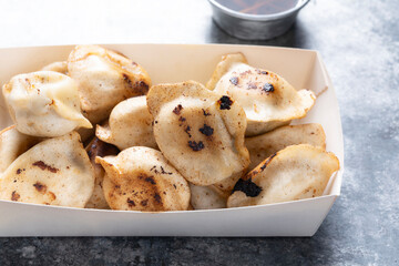 food truck chinese fried dumplings