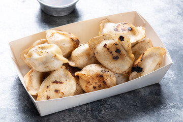 food truck chinese fried dumplings