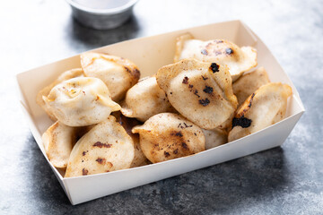 food truck chinese fried dumplings