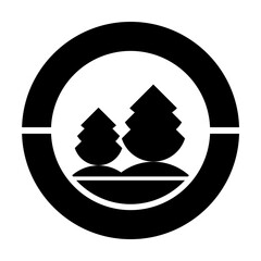 beautiful, simple and elegant pine tree logo