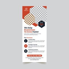 Corporate rollup banner template design