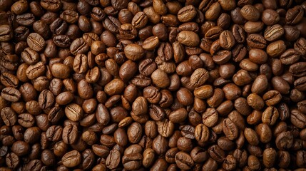 Fototapeta premium Rich aroma of freshly roasted coffee beans creates a warm, inviting atmosphere for morning brews.