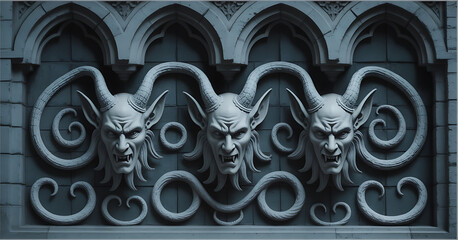 A dramatic and abstract composition of flowing orange, purple, and blue smoke.