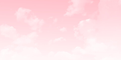 Naklejka premium beautiful clouds in the pink sky.