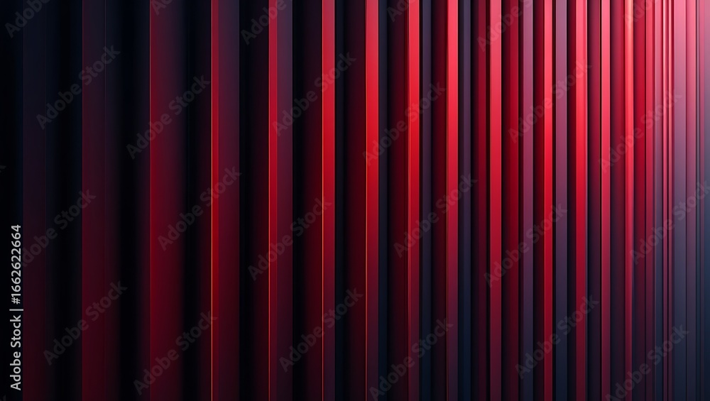 Poster abstract background with vertical red and dark strips for modern design