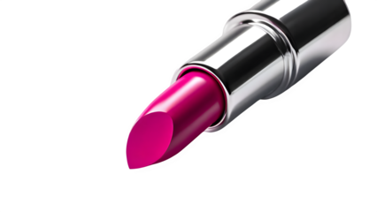 A 3D illustration of pink lipstick against a white background

