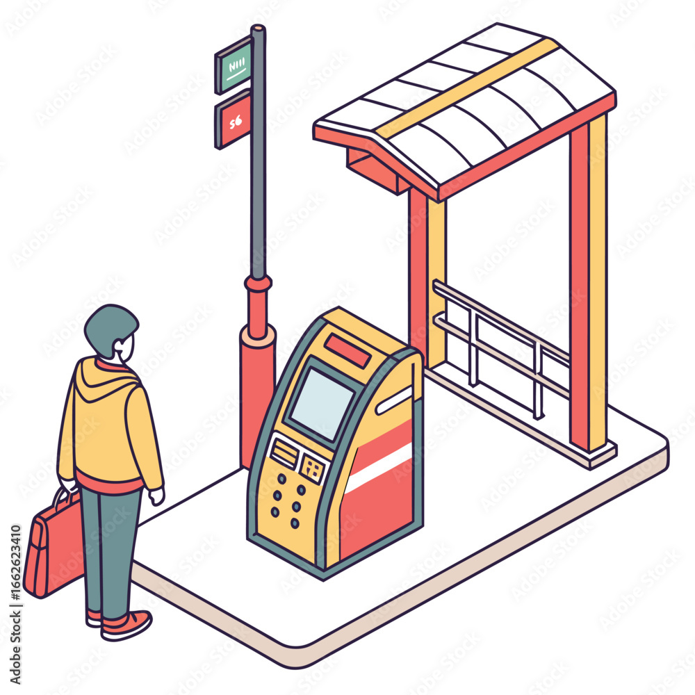 Aufkleber an isolated vector icon of a magnetic stripe reader, representing payment technology and security