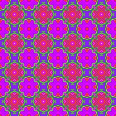 Colorful Floral Mandala Pattern Background 005