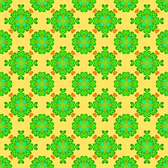 Colorful Floral Mandala Pattern Background 005