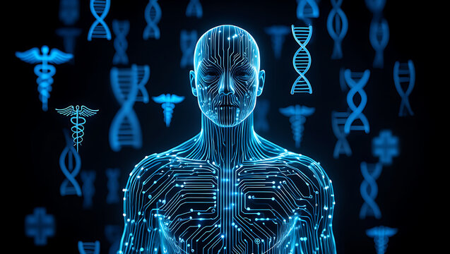 Diagn&oacute;stico m&eacute;dico digital del cuerpo humano con ADN y tecnolog&iacute;a

