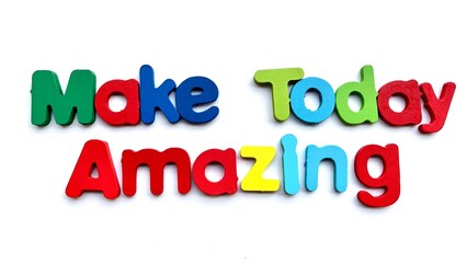 Colorful 3D Letters Spelling 