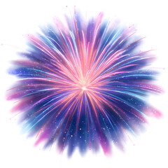 Obraz premium Colorful abstract burst of light isolated on transparent background