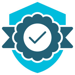 Credibility Glyph Blue Icon