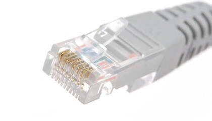 Close-up of a network cable connector (3)