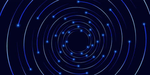 Scene blue light on dark background with effect glowing. modern eps 10