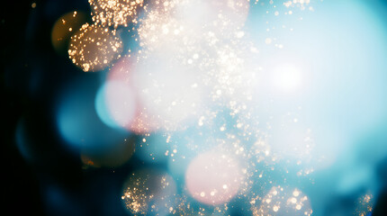 Abstract glitter light drops