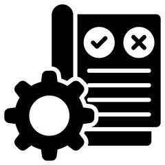 Code Of Conduct Glyph Black Icon