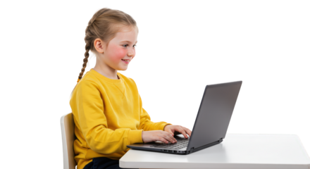  kid computer happy  laptop little girl  child laptop using  computer girl  laptop
