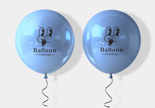 Helium Balloons Mockup