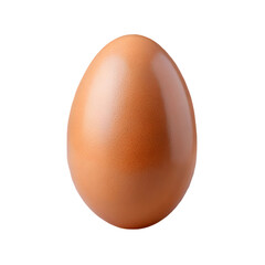 Whole egg isolated with shell intact on transparent background