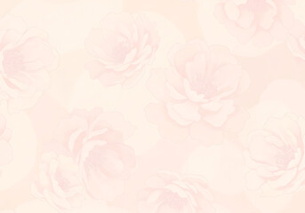Obraz premium A soft, light pink floral pattern creating a gentle, seamless, and elegant background design.