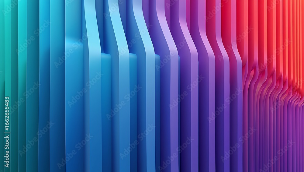 Aufkleber gradient color blocks abstract background with vibrant blue purple and red tones ideal for design pr