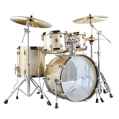 Drum set percussion musical instrument PNG icon isolated with transparent background