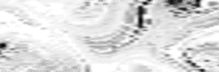 Halftone faded gradient texture. Grunge halftone grit background. White and black sand noise wallpaper. Retro pixilated vector backdrop © zai