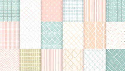 Pastel pattern collection