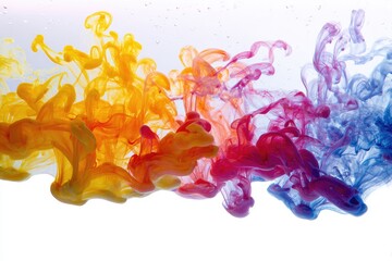 Colorful Ink Cloud Explosion