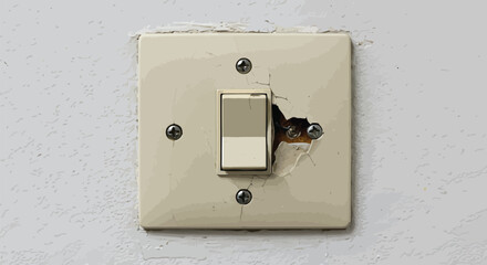 Vintage light switch toggle