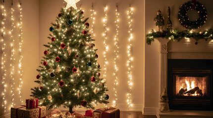 christmas tree with gifts