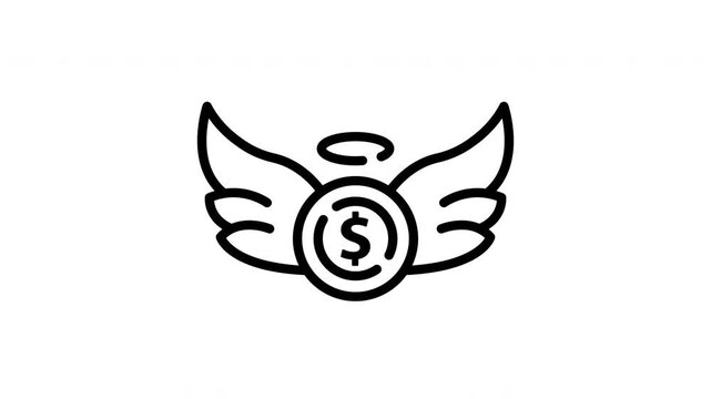 Animated Flying Money Earning Wings