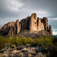 Fototapeta premium Desert mountain landscape (1)