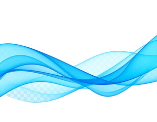 Firefly_An elegant abstract wave with flowing blue hues creates a dynamic design isolated on  