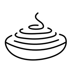 Dish plate icon vector
