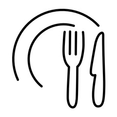 Dish plate icon vector