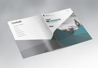 Business Presentation Folder Layout
