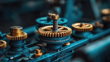 Close-up of intricate gears and machinery (1)