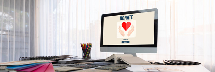 Online donation platform offer brisk money sending system for people to transfer on the internet