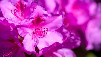 Close-up of vibrant pink flowers in garden