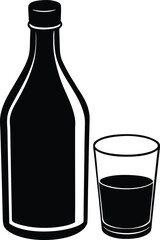 Bottle and Glass Icon